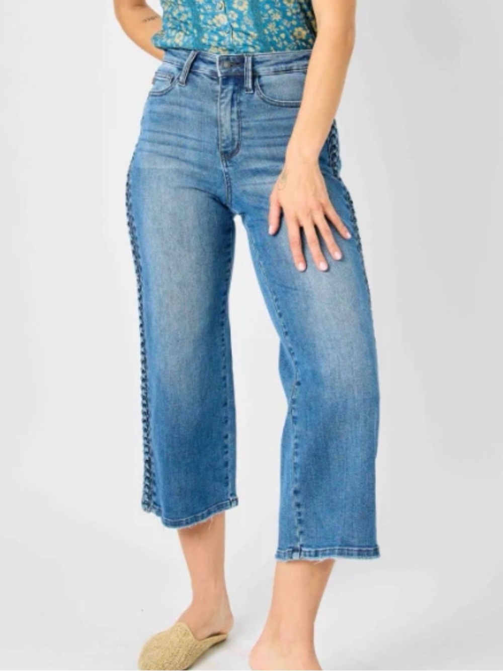 Judy Blue She’s French Jean with Braided Detail